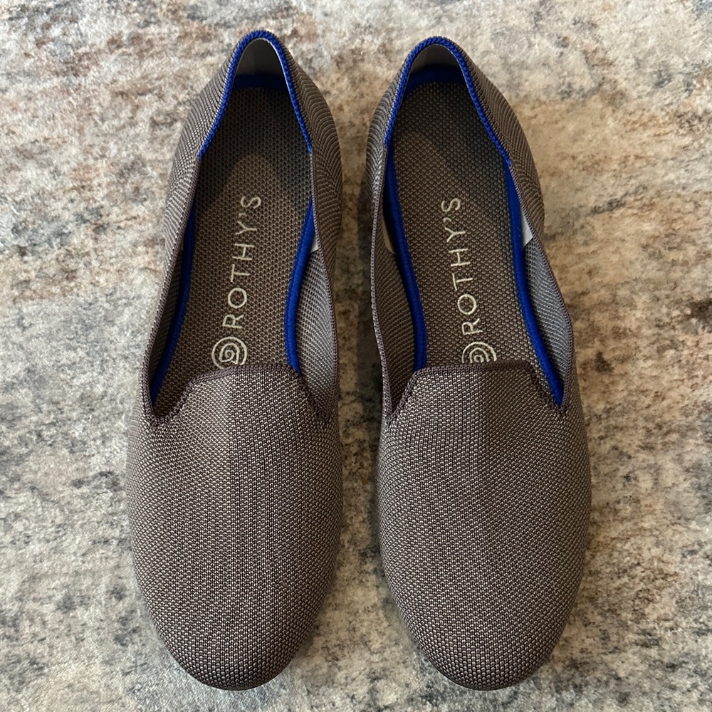 Rothy's Brown and Blue Loafers